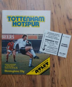 1979/80 FA Cup 5th Round vs Birmingham City - Programme & Ticket