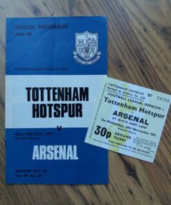 1971/72 vs Arsenal - Programme & Ticket