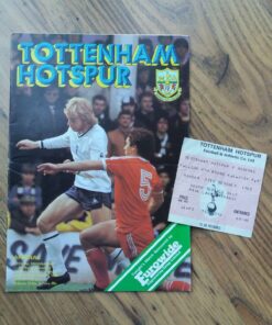 1980/81 League Cup 4th Round vs Arsenal - Programme & Ticket