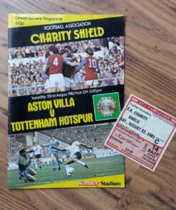 1981 Charity Shield vs Aston Villa - Programme & Ticket