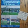 1982/83 European Cup Winners Cup 1st Round vs Coleraine - Programme & Ticket