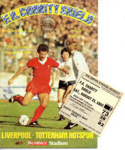 1982 Charity Shield vs Liverpool - Programme & Ticket