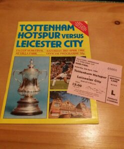 1982 FA Cup Semi Final vs Leicester City - Programme & Ticket