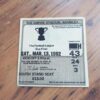 1982 League Cup Final Ticket vs Liverpool