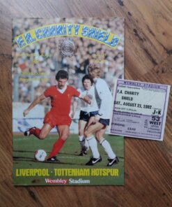 1982 Charity Shield vs Liverpool - Programme & Ticket