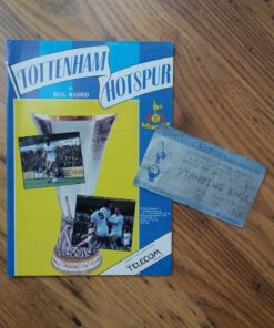 1984/85 UEFA Cup Quarter Final vs Real Madrid - Programme & Ticket
