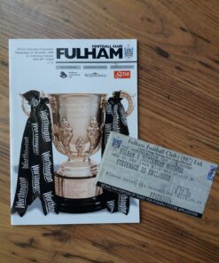 1999/00 League Cup 4th Round vs Fulham - Programme & Ticket