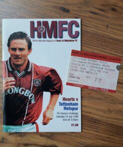 1999/00 Pre-Season Friendly vs Hearts - Programme & Ticket