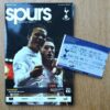 2008 League Cup Semi Final vs Arsenal - Programme & Ticket