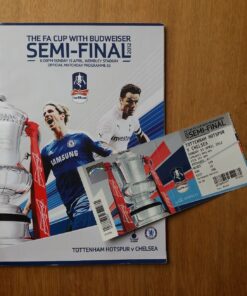 2012 FA Cup Semi Final vs Chelsea - Programme & Ticket