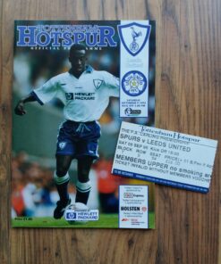 1995/96 vs Leeds United - Programme & Ticket