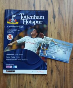 2003/04 League Cup Quarter Final vs Middlesbrough - Programme & Ticket