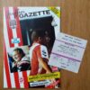 1992/93 League Cup 2nd Round vs Brentford - Programme & Ticket