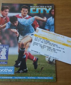 1992/93 FA Cup Quarter Final vs Man City - Programme & Ticket