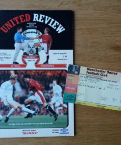 1996/97 FA Cup 3rd Round vs Man Utd - Programme & Ticket