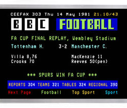 Spurs Magnet #038 - CEEFAX 1981 FA Cup Final