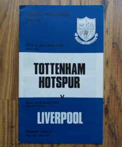 1973 UEFA Cup Semi Final vs Liverpool