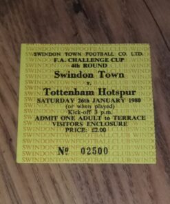 1979/80 FA Cup 4th Round vs Swindon Town TICKET