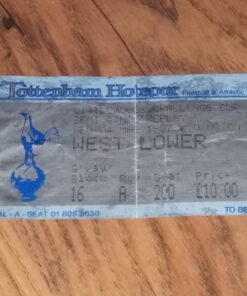 1987 League Cup Semi Final Replay vs Arsenal TICKET
