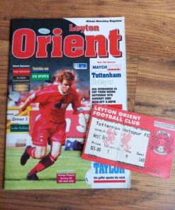 2000/01 FA Cup 3rd Round vs Leyton Orient Programme & Ticket