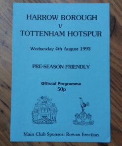 1993/94 Friendly vs Harrow Borough