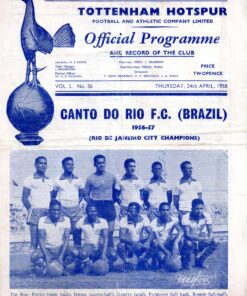 1957/58 Friendly vs Canto do Rio