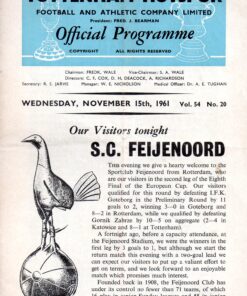 1961/62 European Cup 1st Round vs Feyenoord (H)
