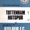 1971/72 UEFA Cup 1st Round vs Keflavik (H)