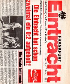 1981/82 European Cup Winners Cup Q/Final vs Eintracht Frankfurt (A)