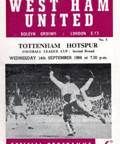 1966/67 League Cup 2nd Round vs West Ham Utd