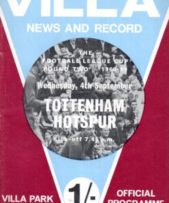 1968/69 League Cup 2nd Round vs Aston Villa