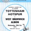 1970/71 League Cup 4th Round vs WBA