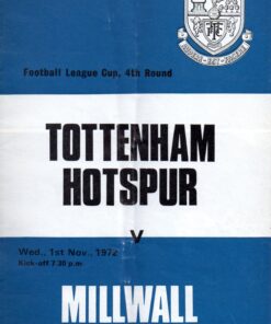 1972/73 League Cup 4th Round vs Millwall
