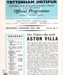 1963/64 vs A Villa