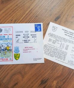 1973 League Cup Final First Day Cover vs Norwich City