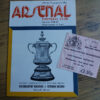 1981 FA Cup Semi Final Replay vs Wolves - Programme & Ticket