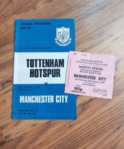 1971/72 vs Man City - Programme & Ticket