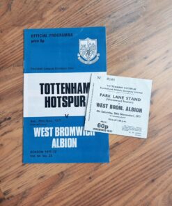 1971/72 vs WBA - Programme & Ticket