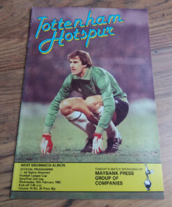 1982 League Cup Semi Final 2nd Leg vs WBA