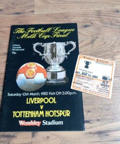 1982 League Cup Final vs Liverpool - Programme & Ticket