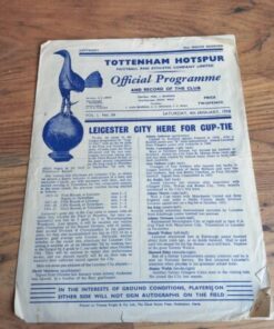 1957/58 FA Cup 5th Round vs Leicester City