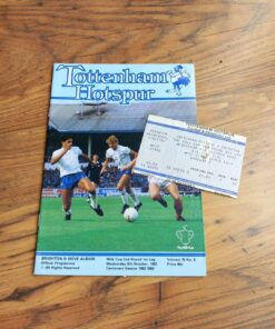 1982/83 League Cup 2nd Round vs Brighton & HA - Programme & UNUSED Ticket