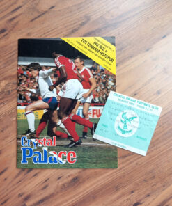 1980/81 vs Crystal Palace- Programme & Ticket