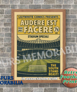 Spurs Comic Book Art Print - Stadium Special